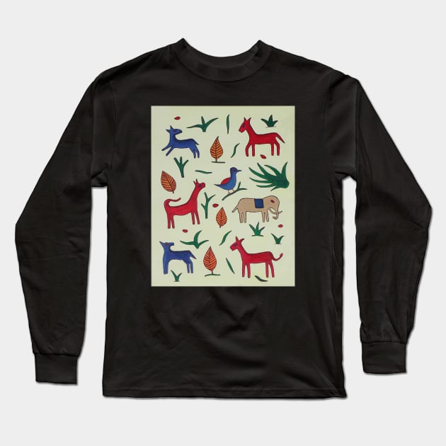 animal Long Sleeve T-Shirt by Angel Rivas